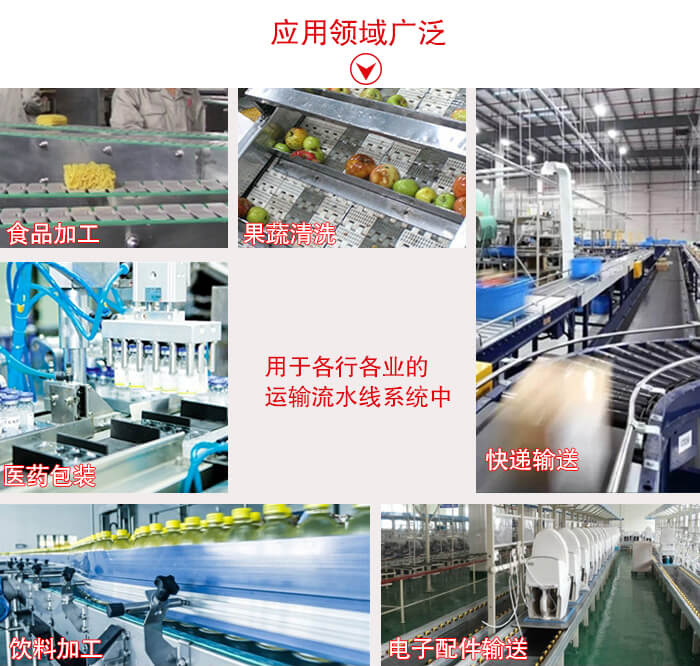 鏈板輸送機適用行業(yè)：食品加工，果蔬清洗等行業(yè)